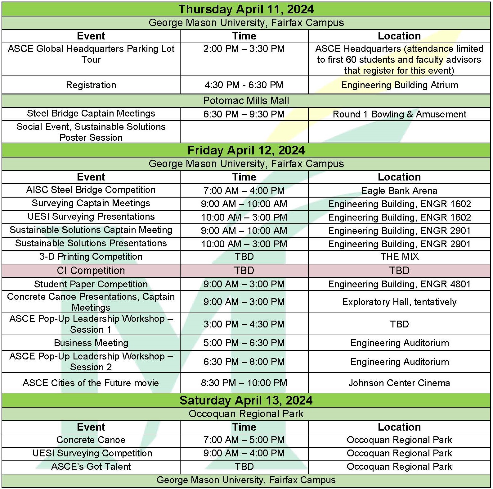 Asce Florida Conference 2024 Schedule Fredra